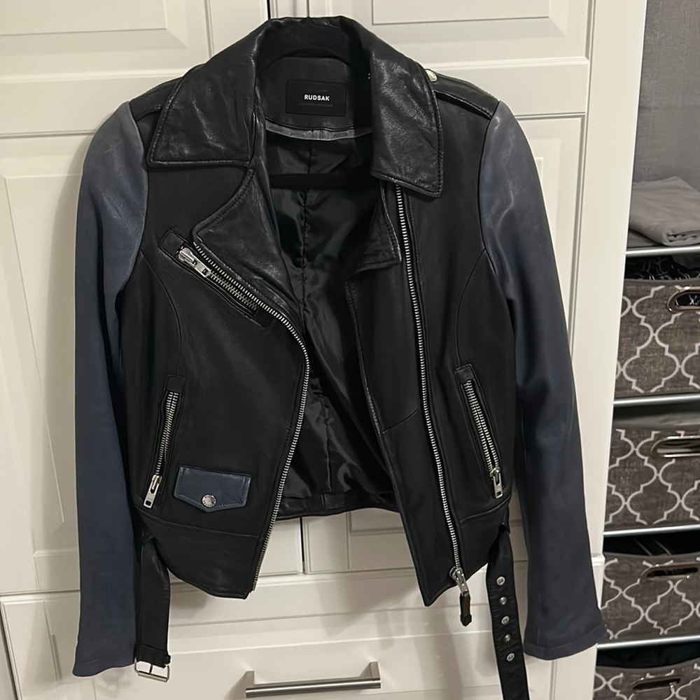 Rudsak Biker Jacket Leather Brand New Small